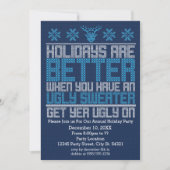 Oegly Sweater Party Invitations Kaart (Voorkant)