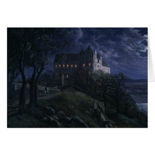 Oehme Castle Scharfenberg te Night CC0454 (Voorkant Horizontaal)