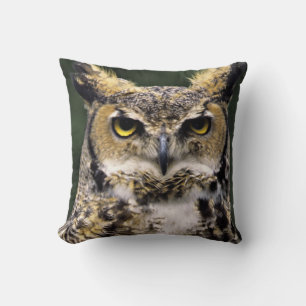 Oehoe (Bubo virginianus), volledig lichaam Kussen