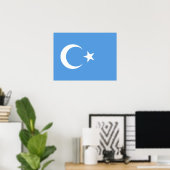 Oeigoer/Oost-Turkestan Poster (Thuiskantoor)