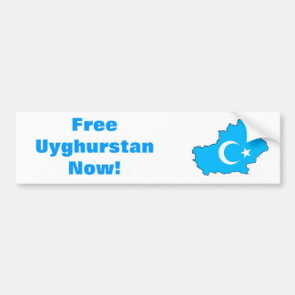 Oeigoerse Bumpersticker voor vrijheid