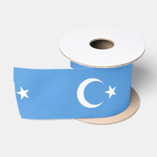 Oeigoerse vlag van Oost-Turkistan (Oeigoer) Lint