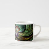 Oeil aux yeux Art Abstrait Espresso Mug (Droite)