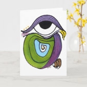 Oeil, Carte pour notes de perroquets (Fleur jaune)