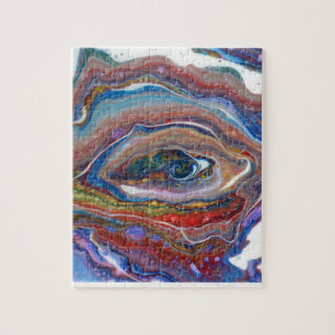 Oeil cosmique du puzzle d'univers