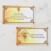 Oeil de carte d'introduction de rayon de soleil de (Devant / Derrière)