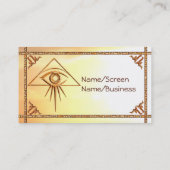 Oeil de carte d'introduction de rayon de soleil de (Dos)