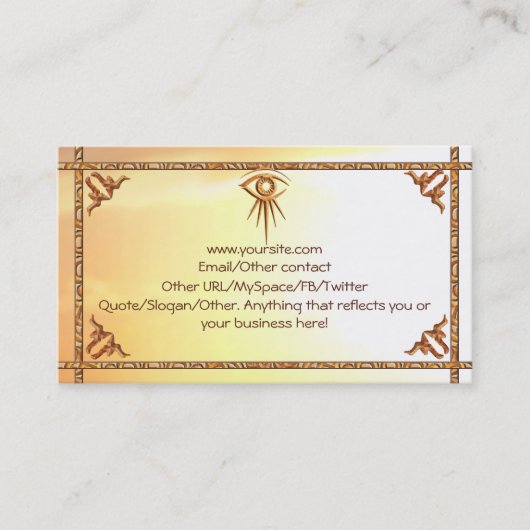 Oeil de carte d'introduction de rayon de soleil de (Devant)