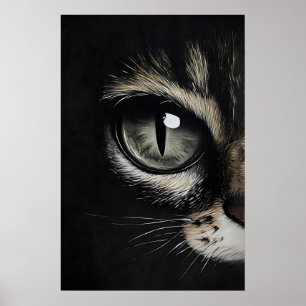 Œil de chat impression sombre, œil de chat noir go