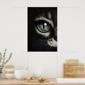 Œil de chat impression sombre, œil de chat noir go (Cuisine)