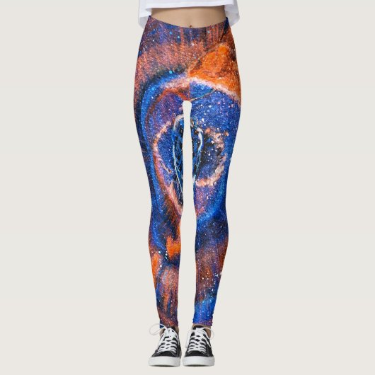Oeil de chat Nebula hardies leggings colorés (Devant)