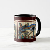 OEil de Horus égyptien Art Mug (Devant droit)