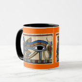Oeil de Horus Mug de l'art égyptien antique (Devant gauche)