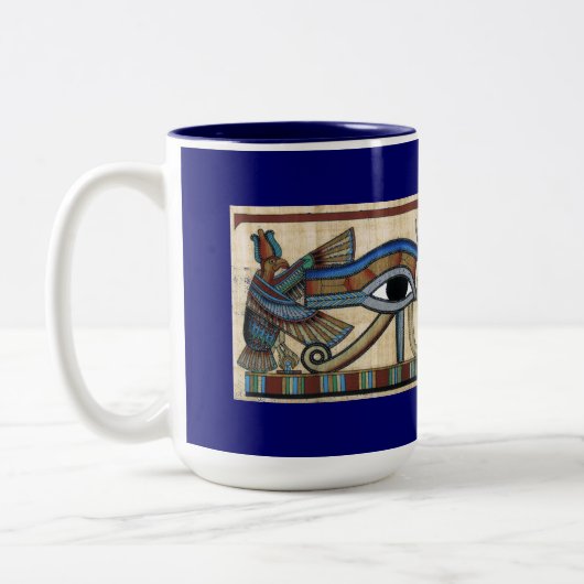 Oeil de Horus Mug de l'art égyptien antique (Gauche)