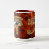Oeil de Horus Wadjet Mug d'art égyptien (Centre)