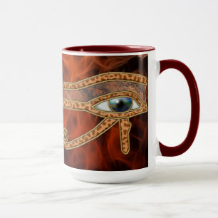Oeil de Horus Wadjet Mug d'art égyptien