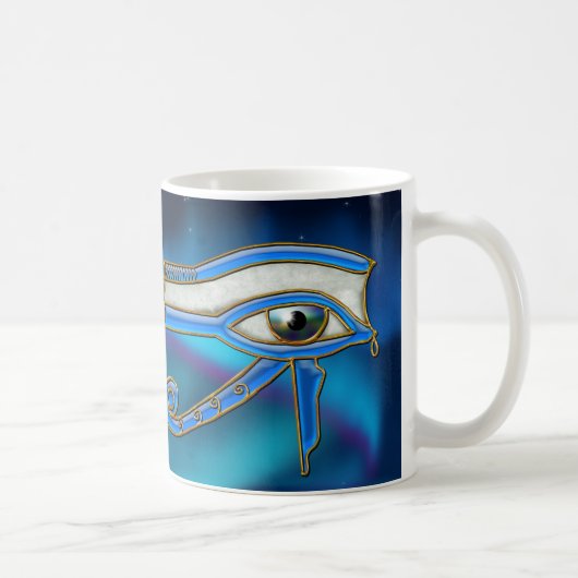 Oeil de Horus Wadjet Mug d'art égyptien (Droite)
