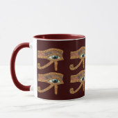 Oeil de Horus Wadjet Mug d'art égyptien (Gauche)