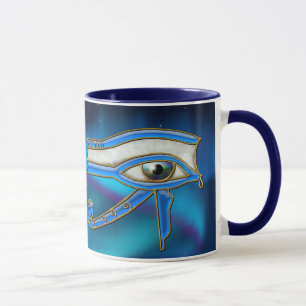 Oeil de Horus Wadjet Mug d'art égyptien