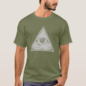 Oeil de "Illuminati" de T-shirt de Providence (Devant)
