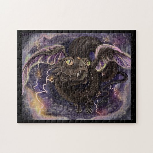 OEil de la tempête Dragon Jigsaw Puzzle (Horizontal)