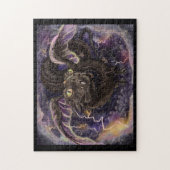 OEil de la tempête Dragon Jigsaw Puzzle (Vertical)