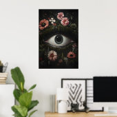 Œil de la Terre dans une impression de fleur lunat (Bureau à domicile)