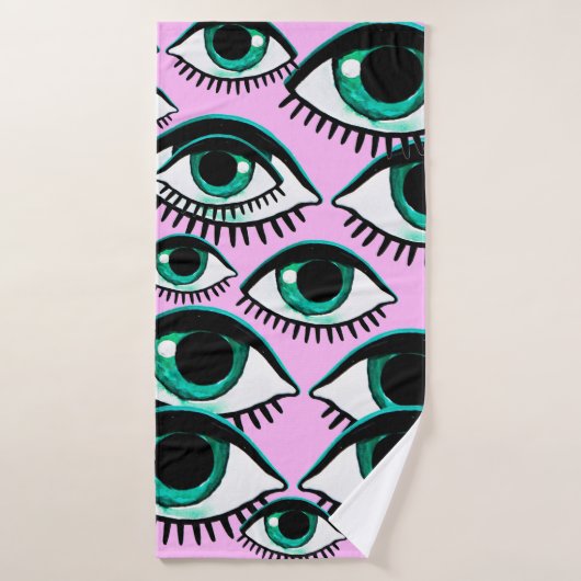 Oeil de montagne. Icône Abstraite.  (Serviette de bain)