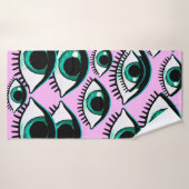 Oeil de montagne. Icône Abstraite.  (Serviette de bain)
