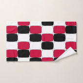 OEil de poisson noir, blanc et rouge (Serviette à main)