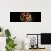 Oeil de tigre dans l'ombre Poster Imprimer (Bureau à domicile)