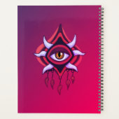 Oeil démon pourpre - Nom de l'art occulte gothique (Dos)