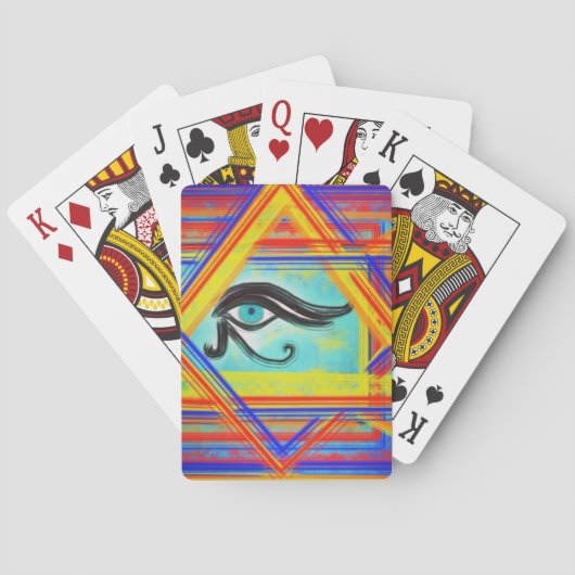 Oeil des cartes de jeu de Horus (dos)