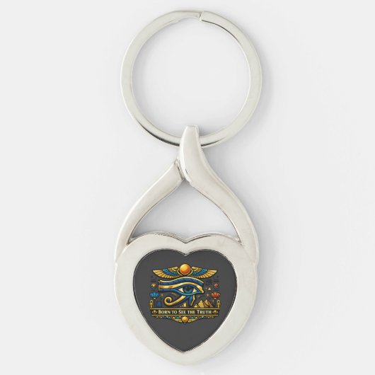 Œil d'Horus Ancienne Egypte Porte-clés en forme de (Devant)