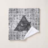 Oeil égyptien de l'art numérique de Horus - de (Gant de toilette)