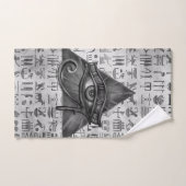 Oeil égyptien de l'art numérique de Horus - de (Serviette à main)