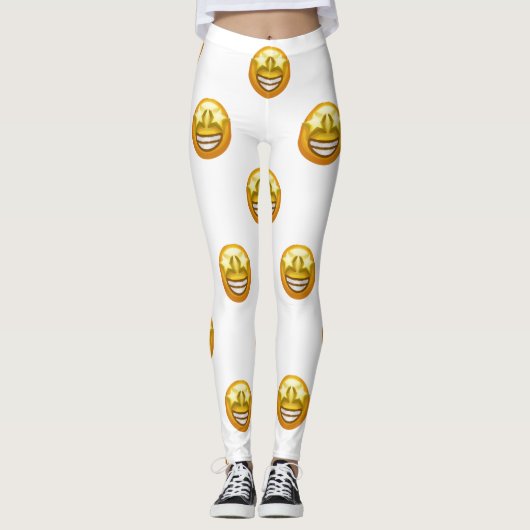 oeil étoile émoji leggings (Devant)