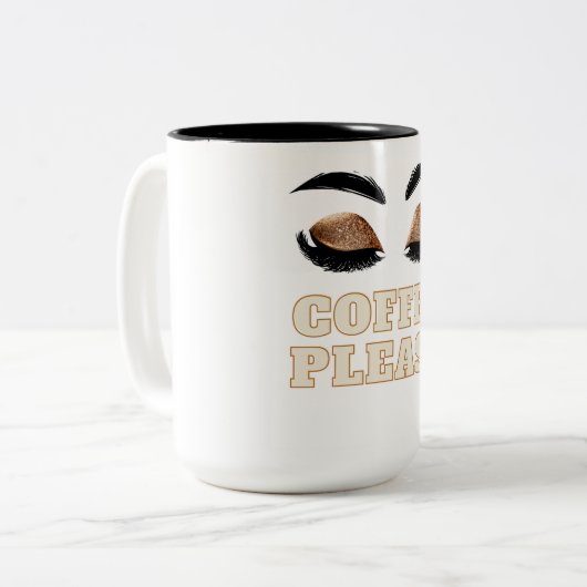 Oeil Lashes Café Mug (Devant gauche)