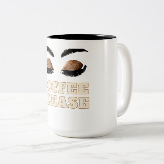 Oeil Lashes Café Mug (Devant droit)