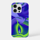 Oeil mal, 3D Abstrait en vert bleu violet (Verso)
