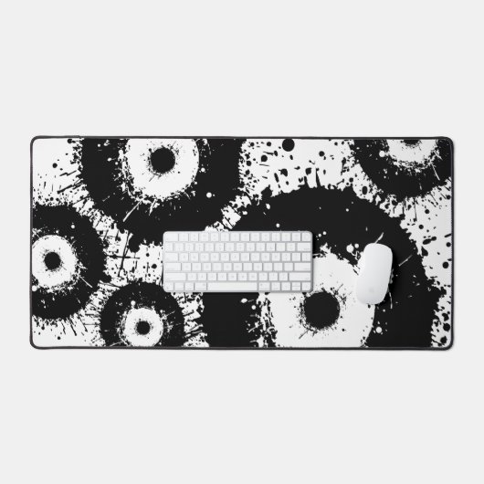 Oeil mal noir et blanc (Clavier et souris)