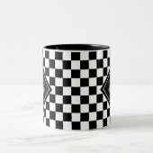 Œil Omniscient sur Mug Magique d'Échecs Noir & Bla (Centre)