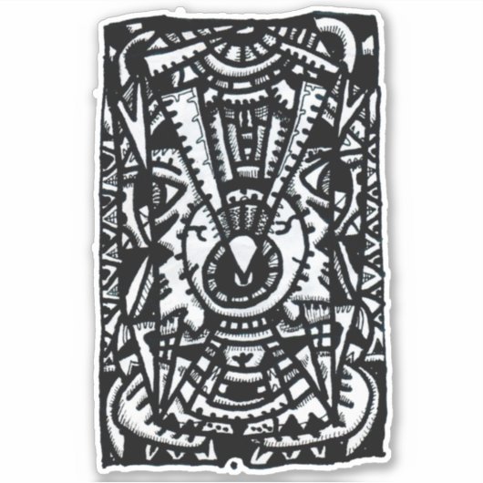 OEil. par Brian Benson, Sticker Vinyl (Devant)