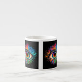 Oeil psychédélique Espresso Mug (Devant)