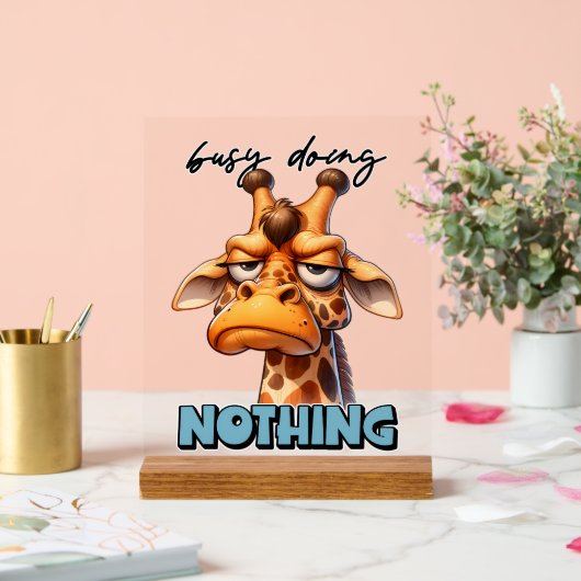 Oeil sarcasme girafe mot art (Mariage)