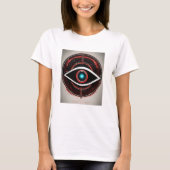 Oeil technologique - T-shirt graphique futuriste" (Devant)