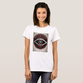 Oeil technologique - T-shirt graphique futuriste" (Devant entier)