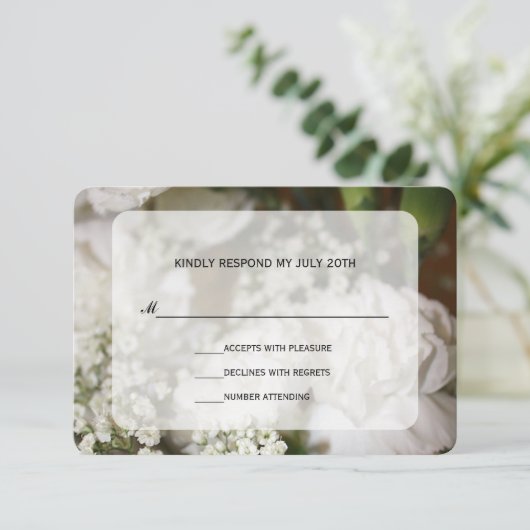 Oeillets blancs et respiration de bébé RSVP (Debout devant)