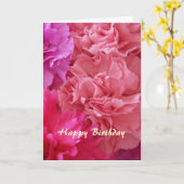 Oeillets chrétiens de carte de joyeux anniversaire (Fleur jaune)