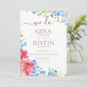 Oeillets et Faire-part de mariage de notes d'oubli (Debout devant)